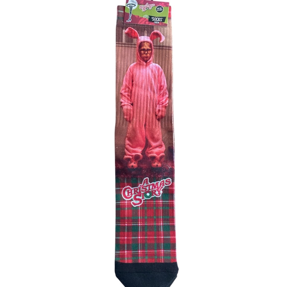 Spoontiques A Christmas Story Ralphie Bunny Suit Novelty Crew Socks